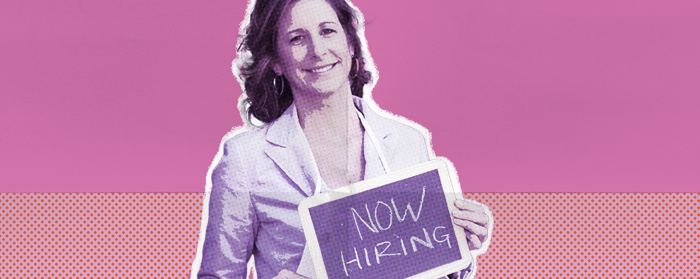 person holding how hiring sign