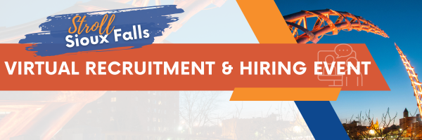 Stroll Sioux Falls Virtual Recruitment and Hiring Event banner